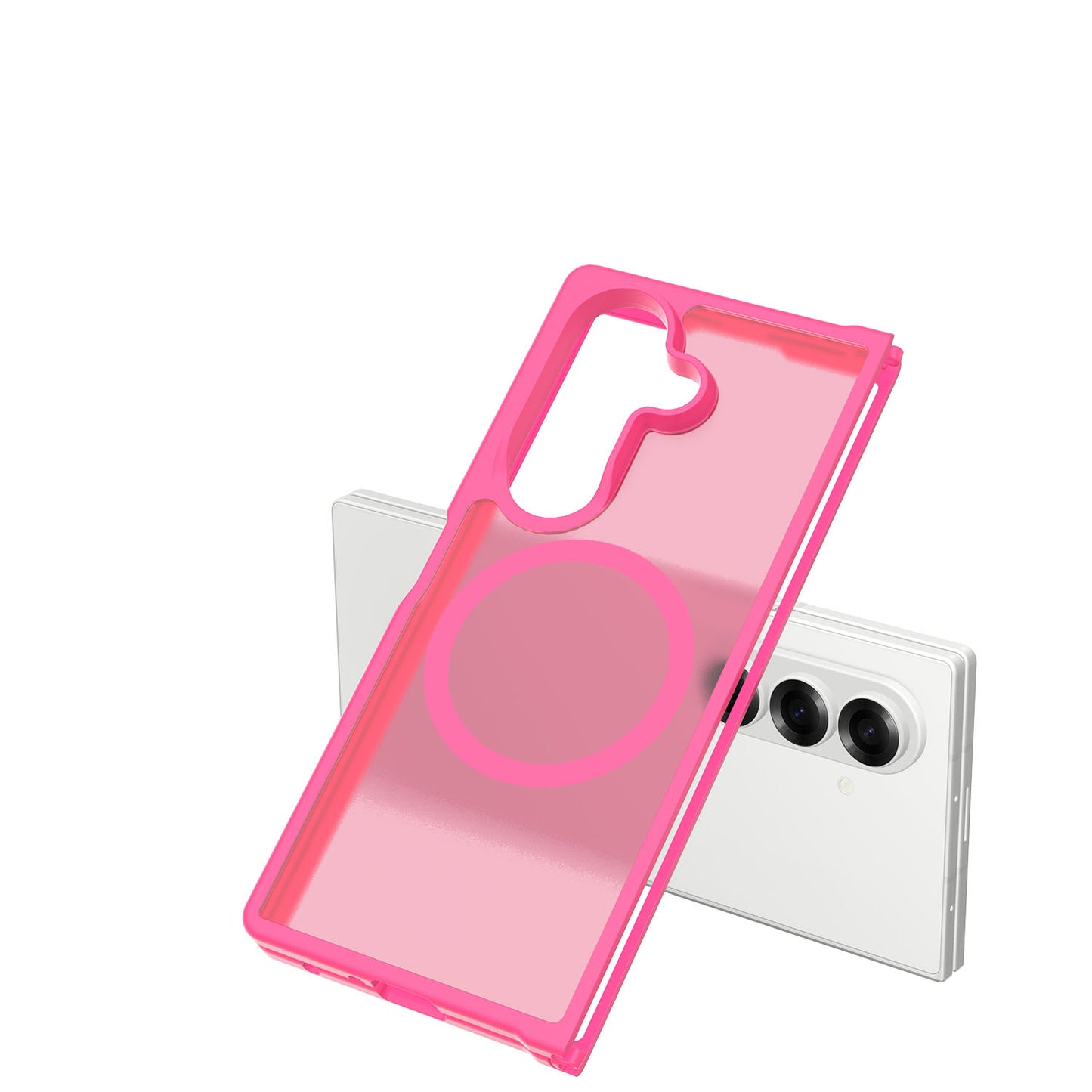 For Samsung Galaxy Z Fold 7 Magnetic Case Hybrid Soft TPU Rubber Bumper Hard Translucent Matte Back Slim Shockproof Case Cover