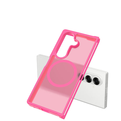 For Samsung Galaxy Z Fold 7 Magnetic Case Hybrid Soft TPU Rubber Bumper Hard Translucent Matte Back Slim Shockproof Case Cover