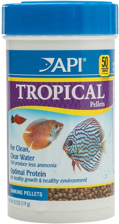 API Tropical Premium Pellet Food [Foods Pelleted] Regular Pellet - 4.2 oz