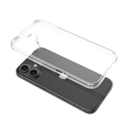 For Sturdy Case Gummy Rubber Hard Silicone TPU Slim Fit Cover for Apple iPhone 16 Plus - Highly Transparent Clear Case Cover Clear