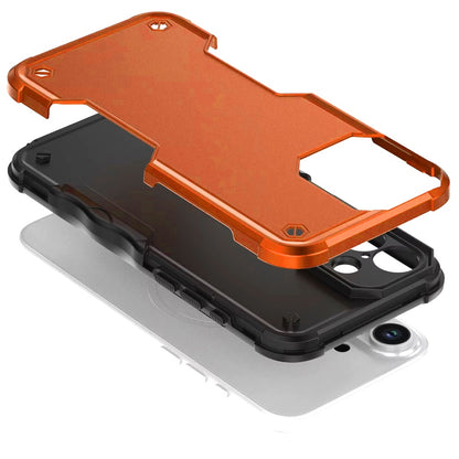For Apple iPhone 17 Pro (6.3") Slim Tough Shockproof Hybrid Heavy Duty 2in1 Dual Layer TPU Bumper Rugged Rubber Defend Armor Case Cover Cosmic Orange