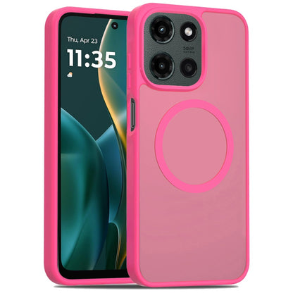 For Motorola Moto G Stylus 5G 2025 MagSafe Compatible Case Hybrid Soft TPU Bumper Hard Translucent Matte Back Slim Shockproof Case Cover