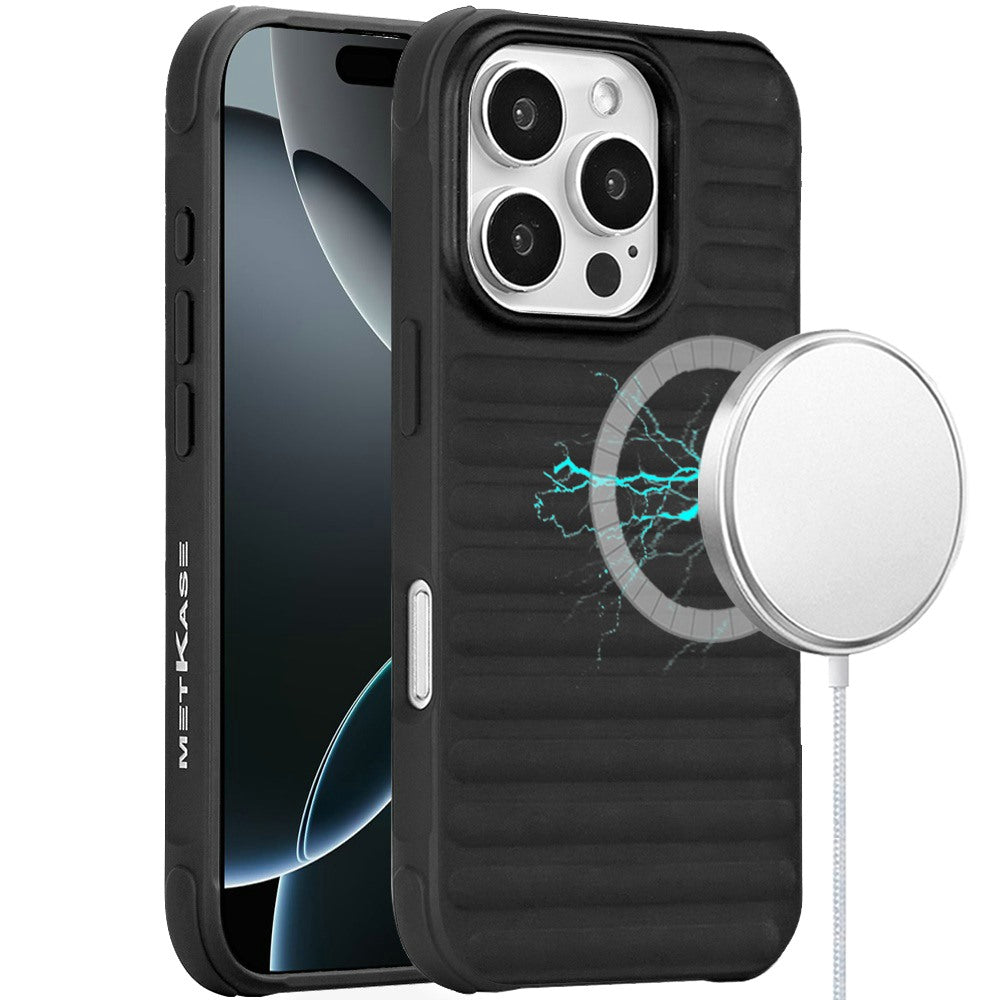 For Apple iPhone 16 Plus (6.7") Pattern Design Magnetic Chrome Hybrid Compatible with Magsafe Dual Layer Shockproof TPU Hard PC Back Case Cover