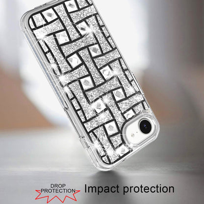For Apple iPhone 17E /16E Bling Hybrid Shockproof Protective Design Stylish Glitter Finish Durable Grip Protection Case Cover