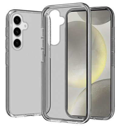 For Samsung Galaxy S23 Transparent Shock Absorption PC + TPU Rubber Gel Thick 3mm Hybrid Silicone Slim Fit Back Case Cover Smoke