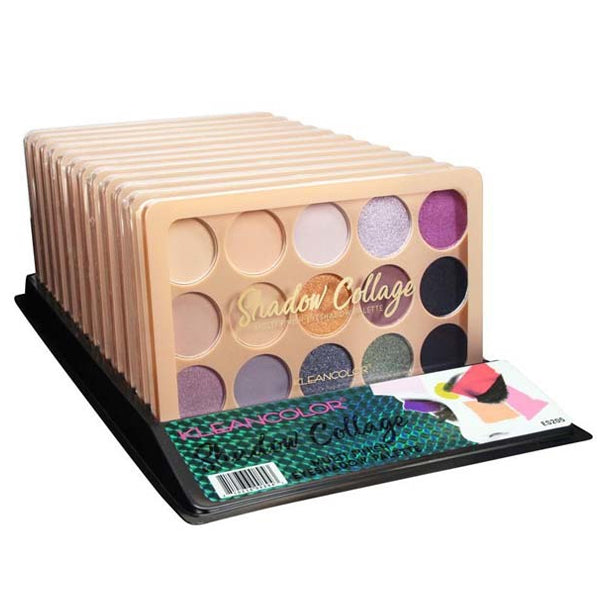 KLEANCOLOR Shadow Collage Multi Finish Eyeshadow Palette FUSION Display Set, 12 pcs [Makeup Sets, SETS]
