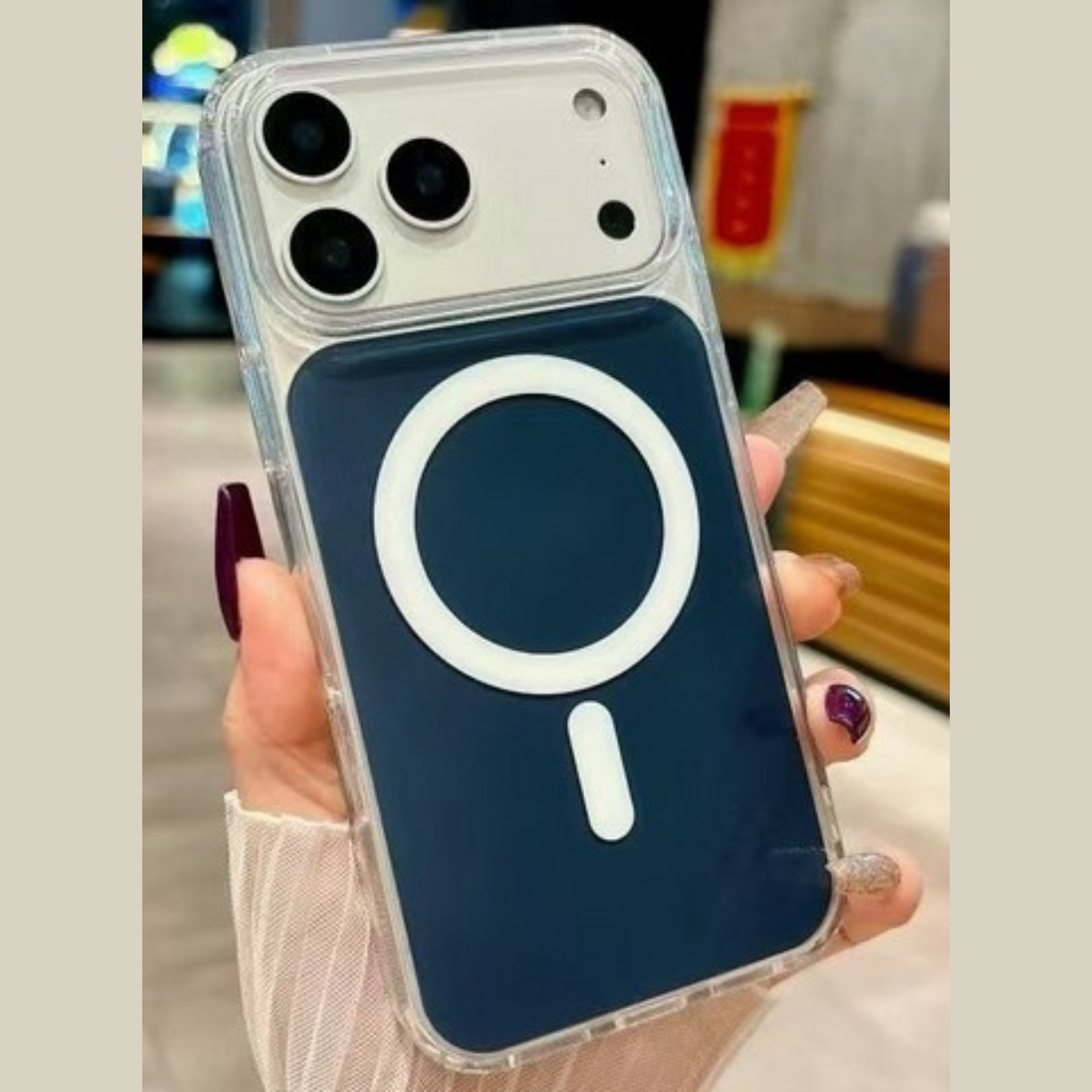 For Apple iPhone 17 Crystal Clear Colorful Case Compatible with MagSafe, Shockproof Slim Protective Hybrid TPU Case Cover