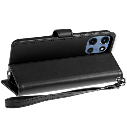 For Motorola Moto G Play 5G 2026 Wallet Cases PU Leather with Credit Card /ID /Cash Holder Slot Dual Flip Book Pouch, Stand and Strap Case Cover