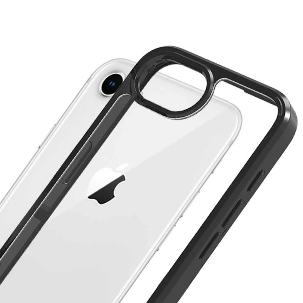 Hybrid Slim Crystal Clear, Shock-Absorption Durable Bumper TPU + Hard PC Back, Transparent Design