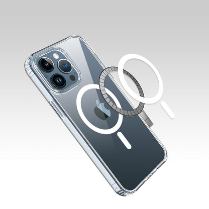 For Apple iPhone 17E /16E Classic Hybrid True Transparent Shockproof Back Magnetic Case Compatible with MagSafe Case Cover Clear