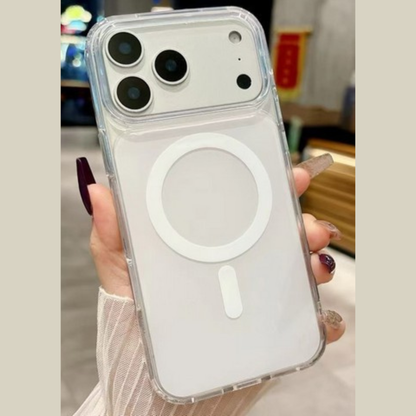 For Apple iPhone 17 Crystal Clear Colorful Case Compatible with MagSafe, Shockproof Slim Protective Hybrid TPU Case Cover