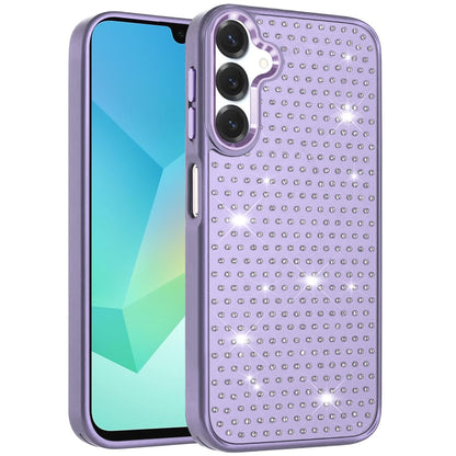 For Samsung Galaxy S26+ / S26 Plus Bling Diamond Metallic, Full Sparkle Chrome Edged Hybrid Protective Shockproof Case Cover
