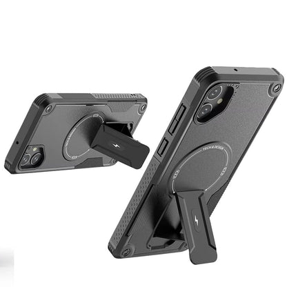 For Samsung Galaxy A07 Magnetic Invisible Kickstand Holder with Magsafe, Slim Fit Shockproof Hybrid Military Grade Heavy Duty Case Cover