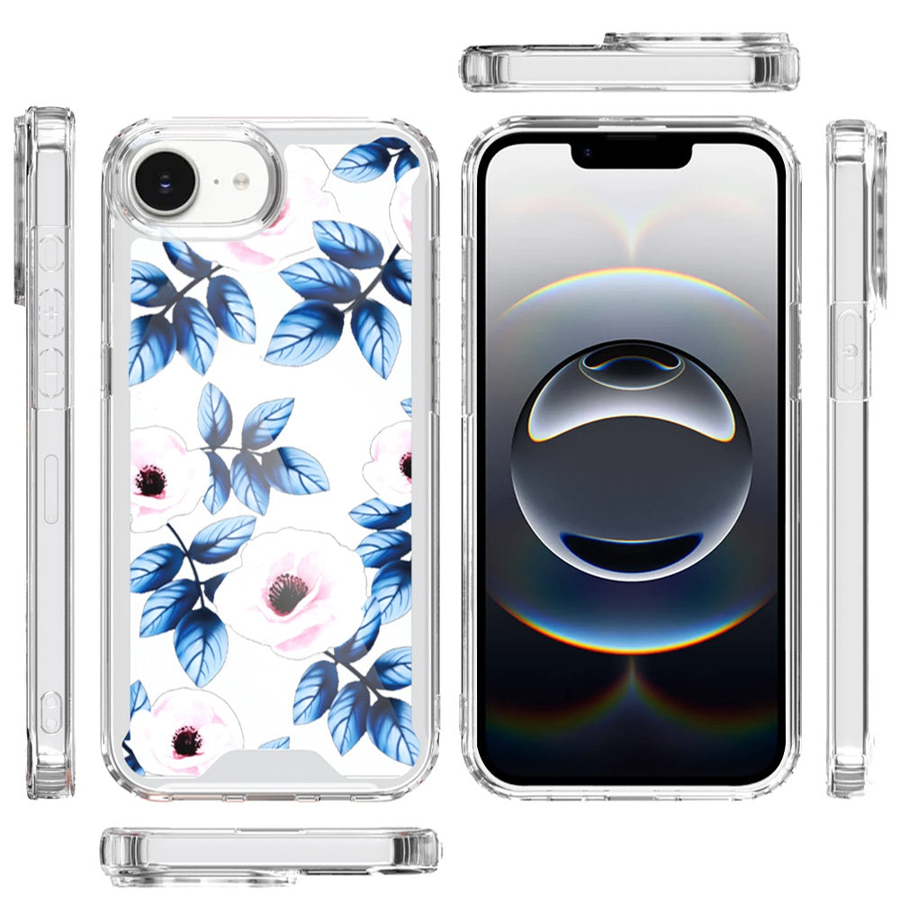 For Apple iPhone 17E /16E Beautiful TPU Design, Slim Shockproof Soft Cover for Women and Girls, Stylish Protective Case Cover