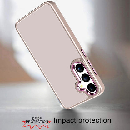 For Samsung Galaxy S26 Slim Fit Thin Hybrid,Frosted Matte Polished Acrylic Hard PC with TPU Rubber Frame Case Cover