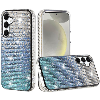 For Samsung Galaxy S25 /S24 Glitter Bling, UltraThin TPU Sparkle Diamond Rhinestone Shiny Full Crystal Stones Back Case Cover