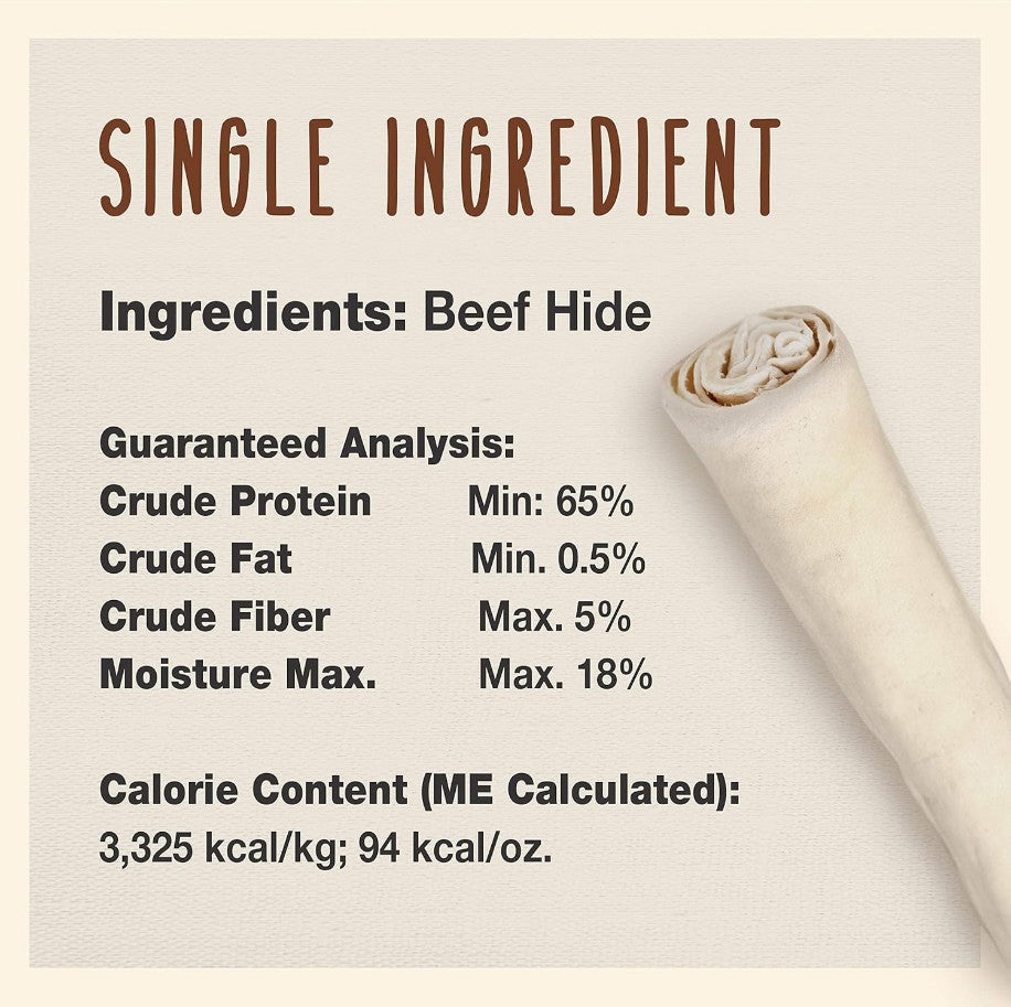 Cadet Premium Grade Beef Hide Retriever Rolls [Dog Supplies] 4 count