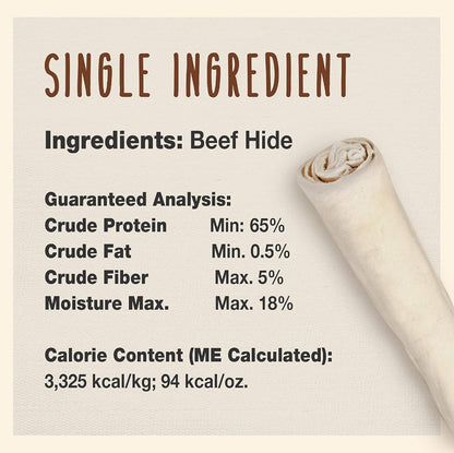 Cadet Premium Grade Beef Hide Retriever Rolls [Dog Supplies] 4 count