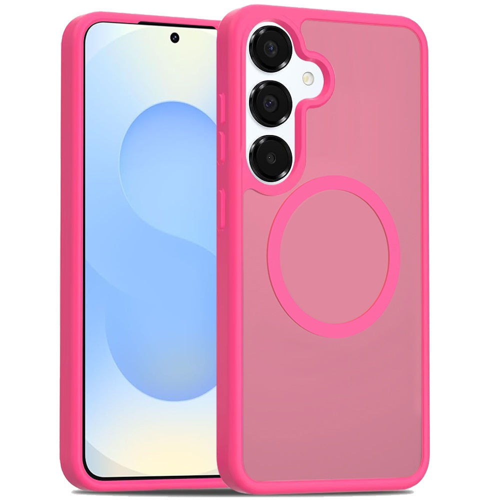 For Samsung Galaxy S25 /S24 MagSafe Compatible Case Hybrid Soft TPU Bumper Hard Translucent Matte Back Slim Shockproof Case Cover