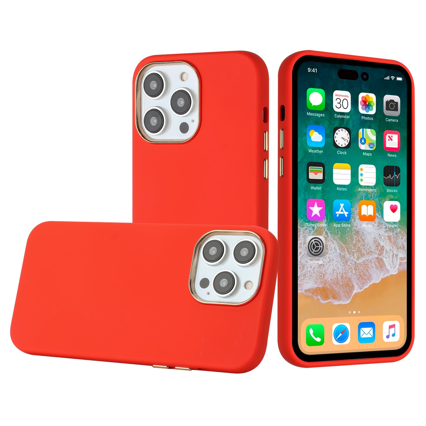 For Apple iPhone 11 Pro Max Slim Classic Hybrid Around Rubber Gummy Gel Slick Hard PC Silicone TPU Chromed Button Case Cover Black