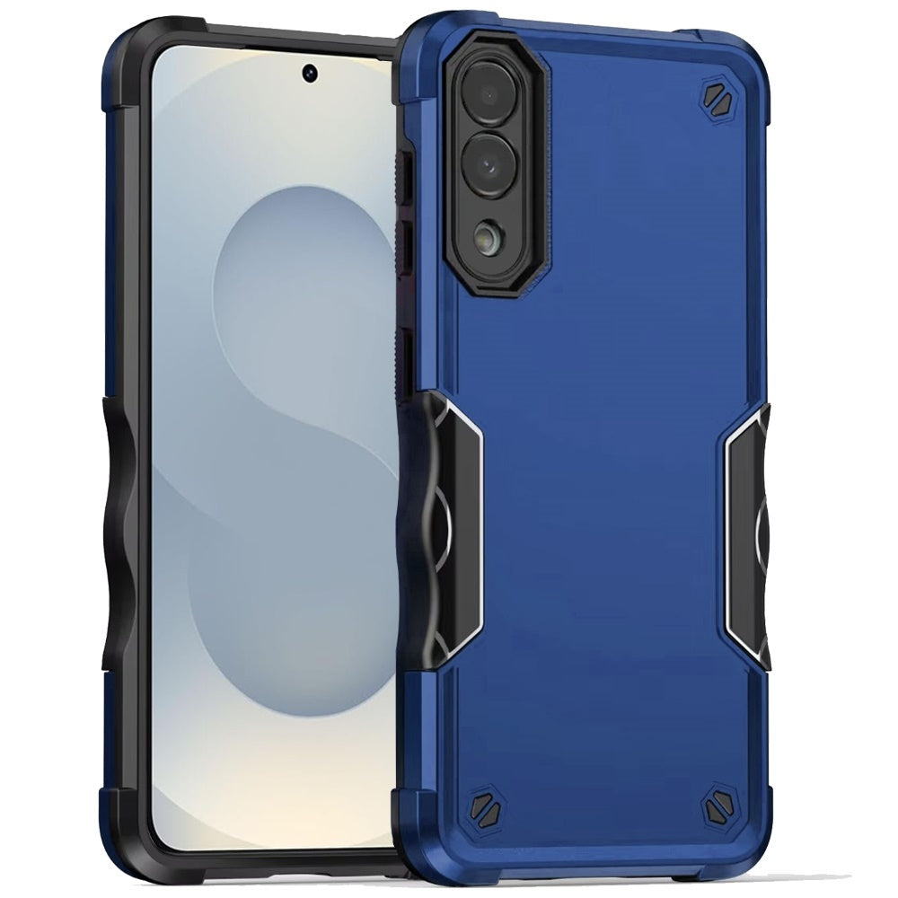 For Samsung Galaxy S25 EDGE Slim Tough Shockproof Hybrid Heavy Duty 2in1 Dual Layer TPU Bumper Rugged Rubber Defend Armor Case Cover