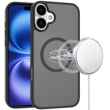 For Apple iPhone 17 (6.3") MagSafe Compatible Case Hybrid Soft TPU Bumper Hard Translucent Matte Back Slim Shockproof Case Cover