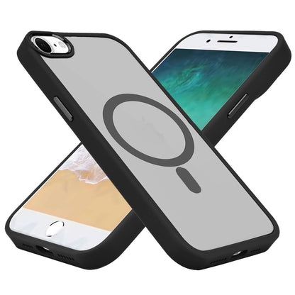 For Samsung Galaxy S25 EDGE MagSafe Compatible Transparent Greatest Clear Acrylic with Color Frame Thick Hybrid TPU Hard Case Cover