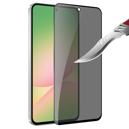 For Samsung Galaxy A57 Privacy Screen Protector, Anti Spy Anti Peeping Tempered Glass Full Protective Film, 9H, Anti Scratch, Easy Install Protector Black