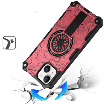 For Samsung Galaxy S26 Ultra Texture Design Stylish Invisible Kickstand Case, MagSafe Compatible Hybrid Shockproof Cover, Car Mount Friendly Case Cover