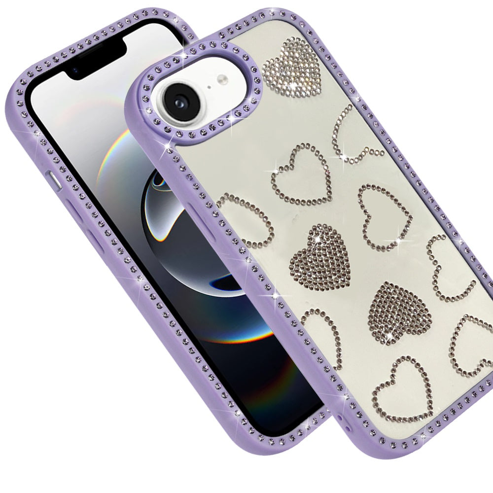 Spread Love Glitter Shimmer Bling Diamond Edge Hybrid Drop Protection Shockproof Design