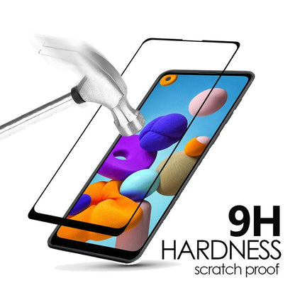 For Samsung Galaxy A37 Tempered Glass Screen Protector [Full Coverage] Curved Black Edged 9H Hardness Glass Screen Protector Protector Clear Black