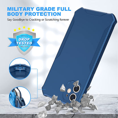 For TCL 60 XE NXTPAPER Full-Body Dual Layer Hybrid Case Slim, Drop-Proof TPU Hard PC, Durable Corner Front Bumper Protector Case Cover Blue