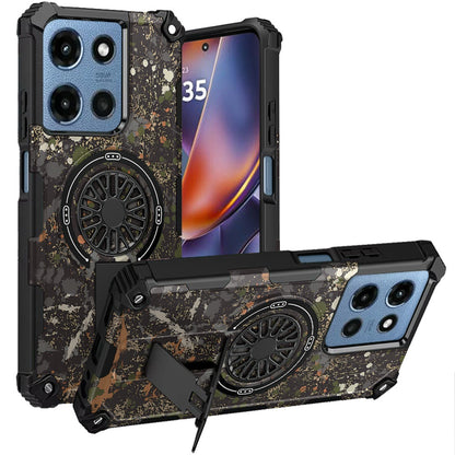 Phone Case for Motorola Moto G Play 5G 2026 Stylish Design Magnetic Car Mount Friendly Hybrid Rugged Grip Shockproof Kickstand Textured Armor Durable Cover Natural Splash Paint