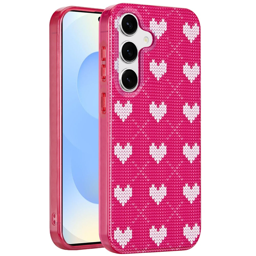 For Samsung Galaxy S25 /S24 Fashion Layer Design Slim IMD TPU Protective, Shockproof Hybrid Stylish Durable Hard PC Case Cover