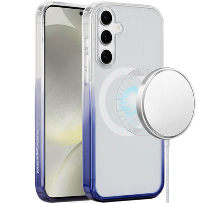 For Samsung Galaxy S25 /S24 Transparent Two Tone Gradiant Magnetic Space [Compatible with Magsafe] Hybrid Shockproof Protective Case Cover