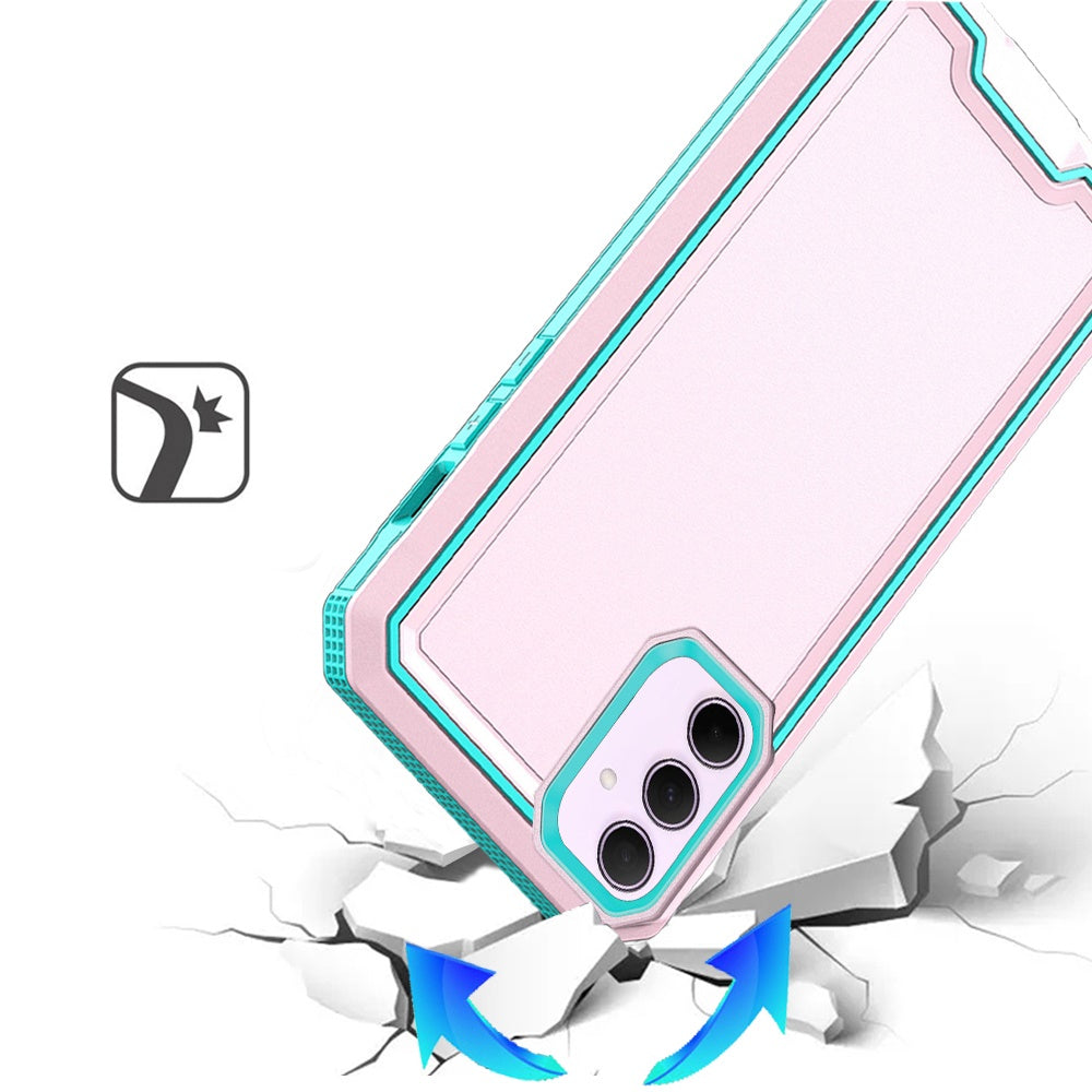 For Apple iPhone 17E /16E Premium Fused Hybrid Tough Strong Hard PC TPU Rubber Shockproof Drop Protection Impact Case Cover Pink
