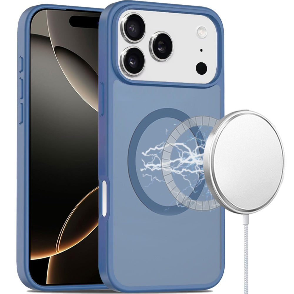 For Apple iPhone 17 Pro Max (6.9") MagSafe Compatible Case Hybrid Soft TPU Bumper Hard Translucent Matte Back Slim Shockproof Case Cover