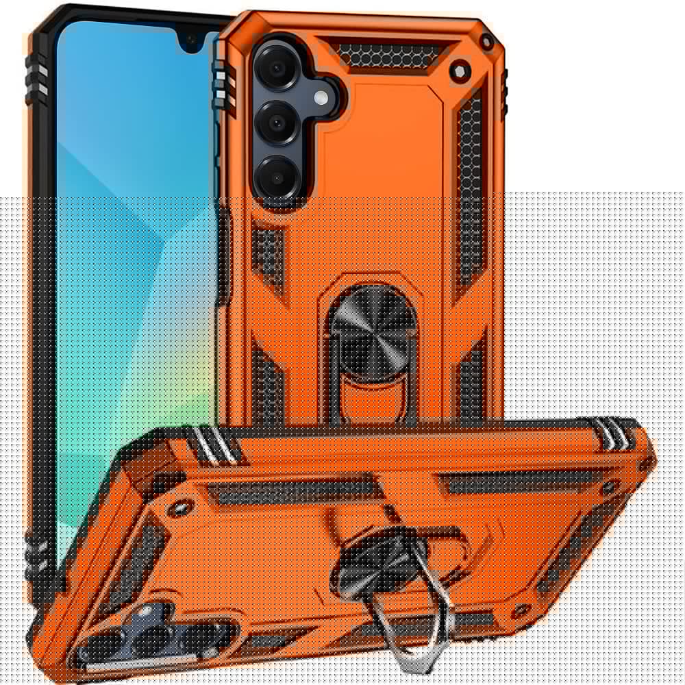 For Samsung Galaxy A16 5G Hybrid Shockproof Durable 360 Degree Rotatable Ring Stand Holder Kickstand Fit Magnetic Car Mount Case Cover