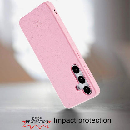 For Samsung Galaxy S24+ Plus Wheat Fiber Eco Slim Shock Protection Durable Grip Lightweight Bio Material Design for Plus Series Case Cover Light Blue