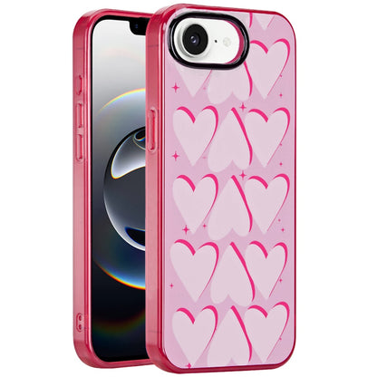 For Apple iPhone 17E /16E Fashion Layer Design Slim IMD TPU Protective, Shockproof Hybrid Stylish Durable Hard PC Case Cover