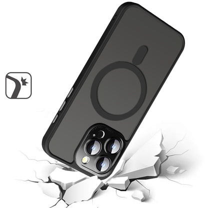 For Apple iPhone 16 Pro (6.3") Complete Protection HQ Hybrid with Metal Tempered Camera Glass, MagSafe Compatible Case Cover