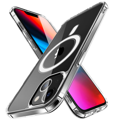 For Apple iPhone 17E /16E Clear Magnetic Case with Built-in Magnets Compatible with MagSafe Slim Soft TPU Bumper Case Cover Clear