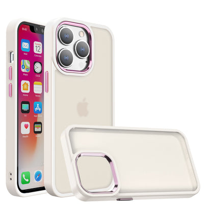For Apple iPhone 17E /16E Slim Fit Thin Hybrid,Frosted Matte Polished Acrylic Hard PC with TPU Rubber Frame Case Cover