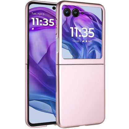 For Motorola Razr+ PLUS (2025 /2024) Snap-On Flip Premium Matte Finish Slim Lightweight Protective PC + Rubber TPU Hard Shell Case Cover