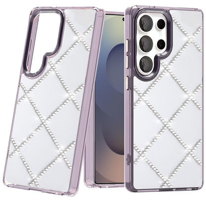 For Samsung Galaxy S24 Ultra Gem Glitter Diamond Bling Clear Hybrid TPU Cover, Colorful Shockproof Protective Back, Slim Fit for Women Girls Case Cover