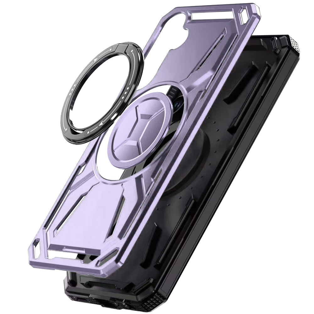 For Samsung Galaxy S26+ / S26 Plus Hybrid Magnetic Ring and 360° Rotational Kickstand with MagSafe Compatible, Military Grade Drop Protection Case Cover
