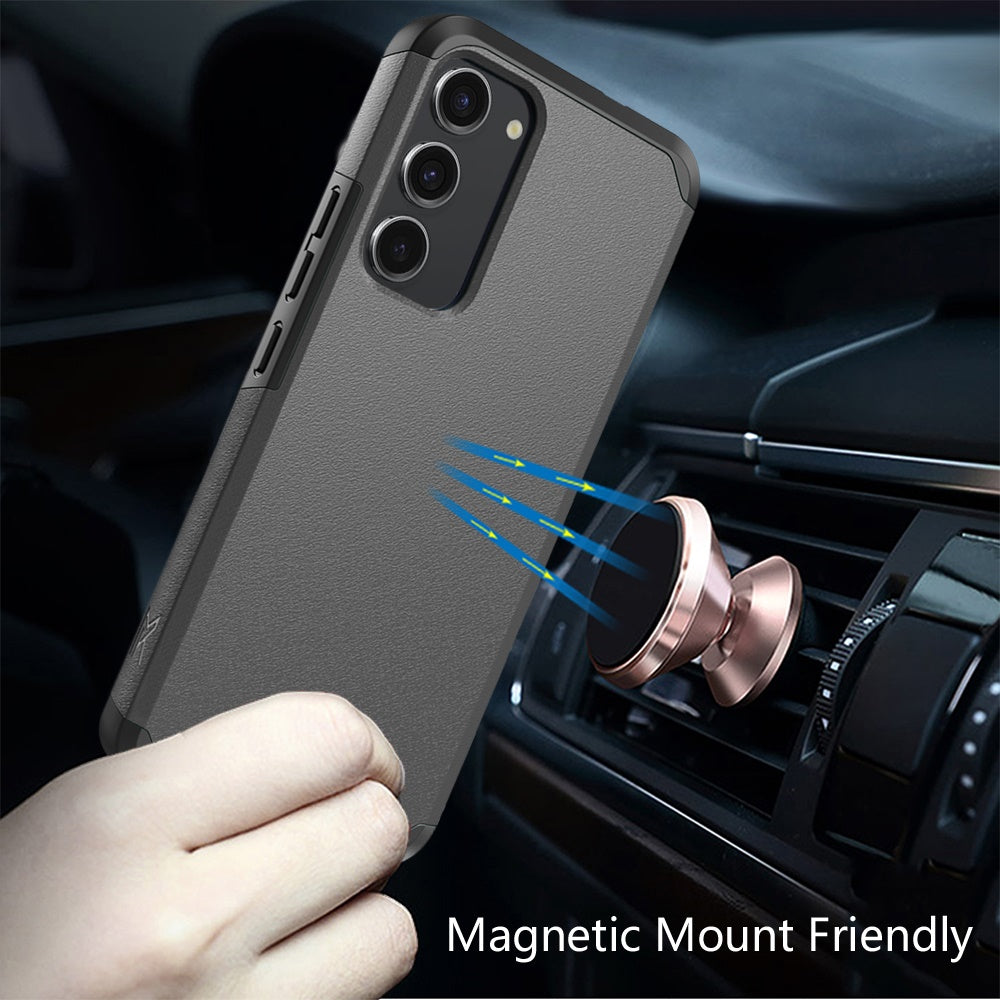 For Samsung Galaxy S23 Fan Edition /S23 FE Slim Tough Shockproof Hybrid with Dual Layer Hard PC + TPU Protection, Armor for Strong Drop & Impact Resistance Case Cover Charcoal Grey