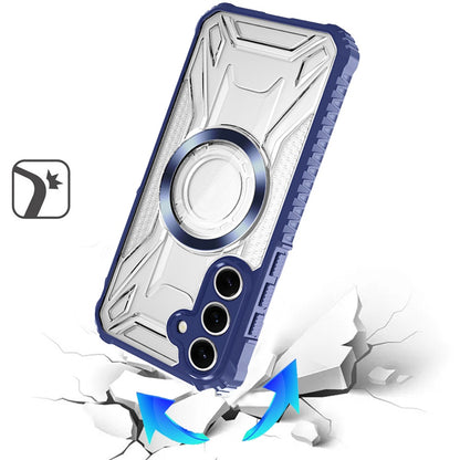 For Samsung Galaxy A37 MagSafe Compatible Pattern Clear Transparent Rugged Hybrid Magnetic TPU Shockproof Armor Case Cover