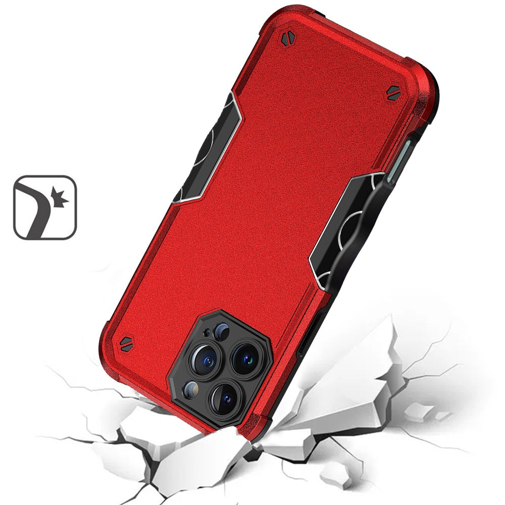 For Apple iPhone 16 Pro (6.3") Slim Tough Shockproof Hybrid Heavy Duty Dual Layer TPU Bumper Rugged Rubber Armor Case Cover