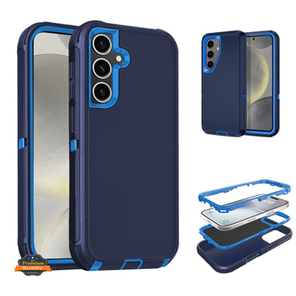 For Samsung Galaxy S25+ S25 Plus /S24+ Delux Armor Case Shockproof Rugged 3-Layer Protection Hybrid Heavy Duty with Enhanced Durability Case Cover